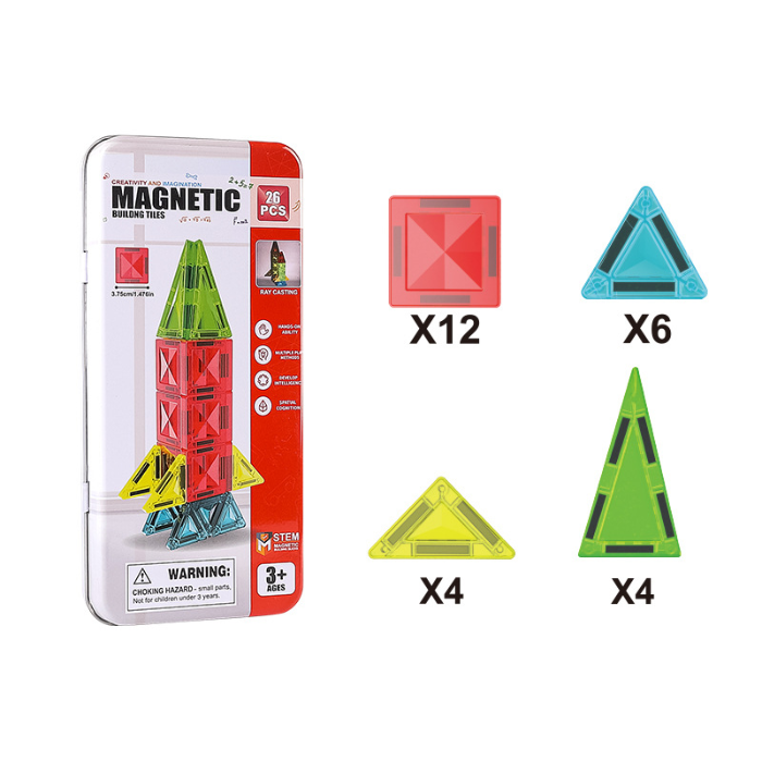 BuildSmart™ Magnetic Tile Set