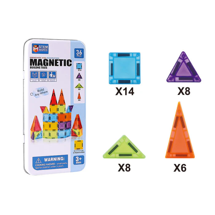 BuildSmart™ Magnetic Tile Set