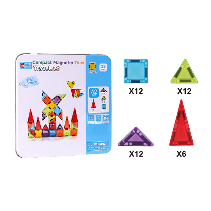 BuildSmart™ Magnetic Tile Set