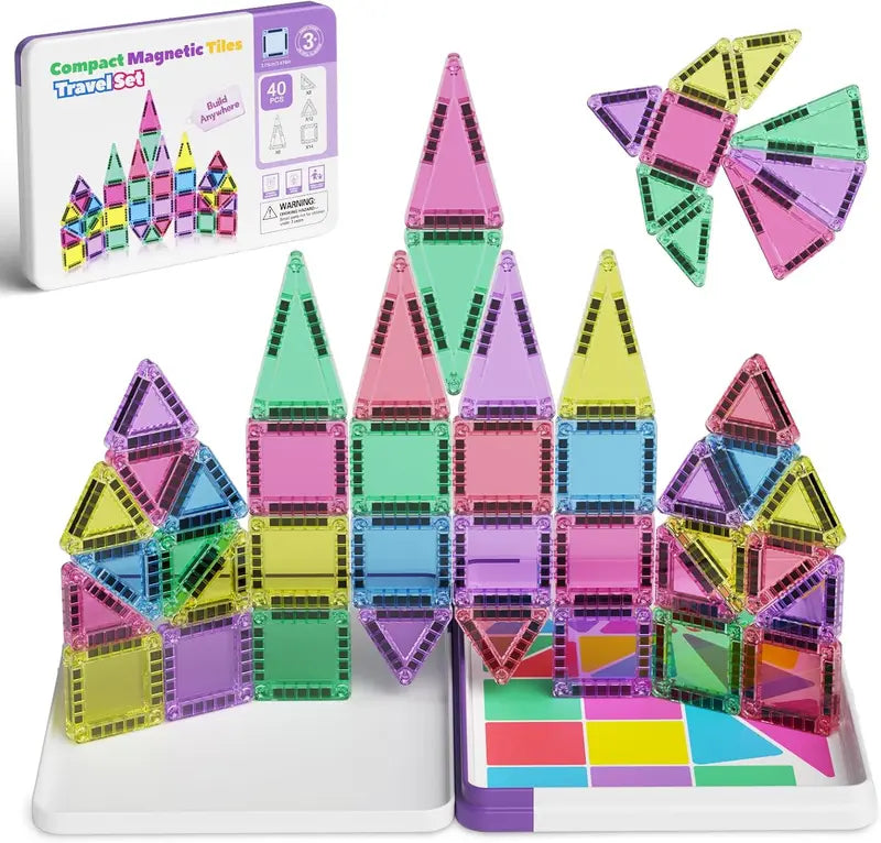 BuildSmart™ Magnetic Tile Set