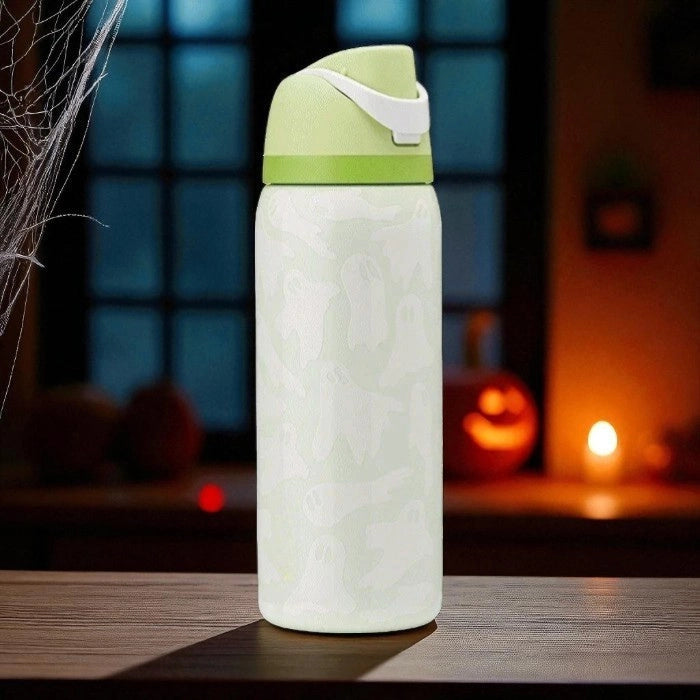Glow-in-the-Dark Ghost Water Bottle for Halloween