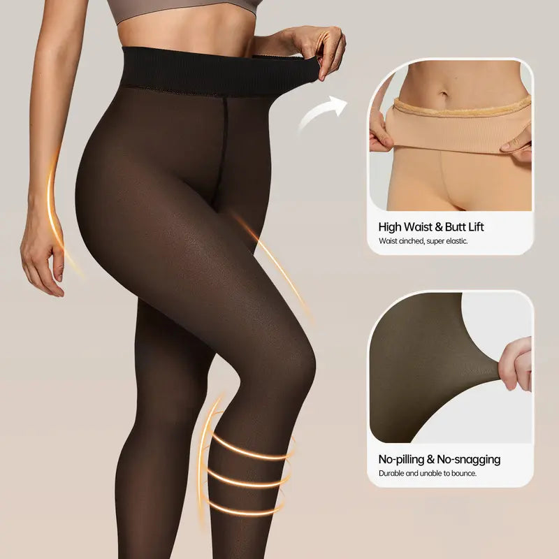 SecretWarmth™ Fleece-Lined Tights