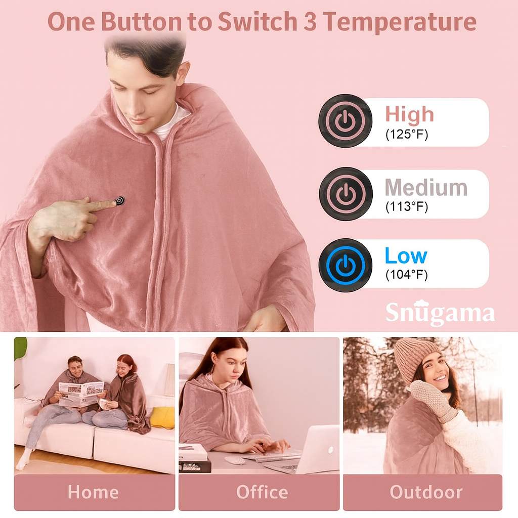 CozyWrap™ Heated Wearable Blanket