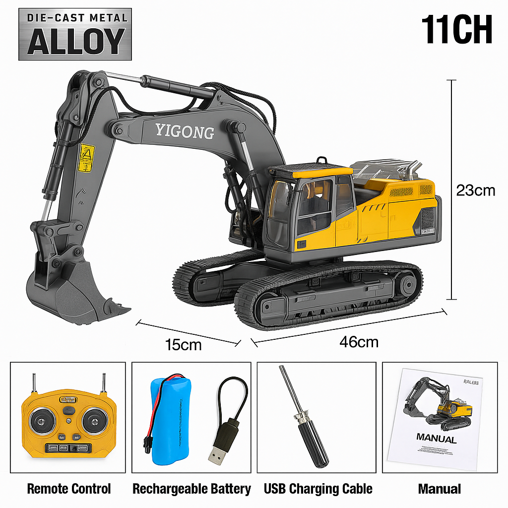 Dirt Crew™ Heavy Machines RC Set