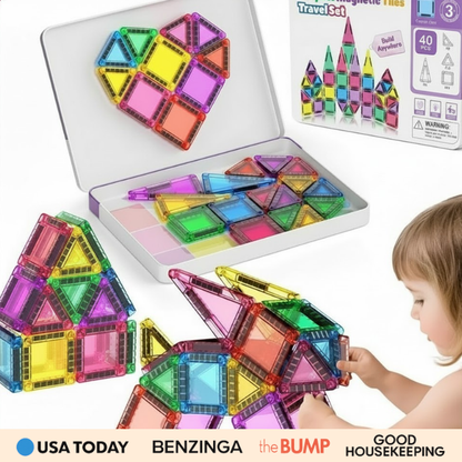 BuildSmart™ Magnetic Tile Set