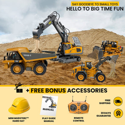 Dirt Crew™ Heavy Machines RC Set